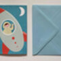 Handmade Pop Up 3D Rocket Greetings Card, thumbnail 4 of 4