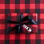 Gingham Christmas Wrapping Paper, thumbnail 3 of 4