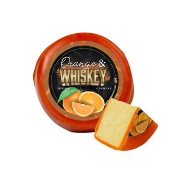 Orange And Whiskey Cheddar Cheese Truckle 200g, 2 of 2