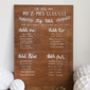 Personalised Wooden Table Plan, thumbnail 3 of 6