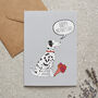 Dalmatian Mother's Day Card Dog Mum Card From The Dog, thumbnail 1 of 12
