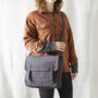 Fair Trade Unisex Canvas Satchel Vegan 100% Cotton, thumbnail 2 of 12