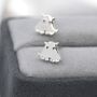 Umbrella Octopus Stud Earrings In Sterling Silver, thumbnail 4 of 11