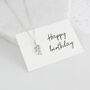 Sterling Silver 70th Birthday Leaf Necklace, thumbnail 4 of 6