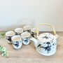 Traditional Herbal Tea Set With Teapot And Six Tea Cups, thumbnail 3 of 4
