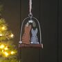 Cats Under Mistletoe Hanging Christmas Decoration, thumbnail 1 of 2