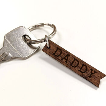 Personalised Wooden Name Keyring, 5 of 5