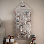 Personalised Beige Gingham Ruffle Advent Calendar Embroidered, thumbnail 2 of 5