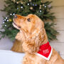 Personalised Christmas Dog Bandana, thumbnail 1 of 5
