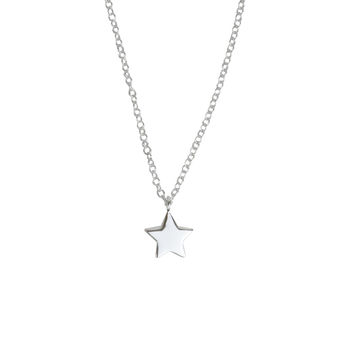 'Keep Shining Bright' Sterling Silver Star Necklace, 3 of 9