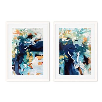 Abstract Wall Art Print Set From Original Painting, 10 of 12
