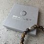 Men's West Ham United Football Fan Tiger's Eye Bracelet, thumbnail 4 of 6