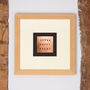 'Seven Happy Years' Hand Stamped Copper In Frame, thumbnail 2 of 4