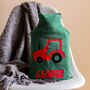 Tractor Personalised Hot Water Bottle Cover, thumbnail 2 of 5