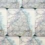 Vintage Map Coaster Of Northumberland, thumbnail 1 of 2