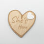 She’s Here Baby Plaque With Heart Accent, thumbnail 5 of 9