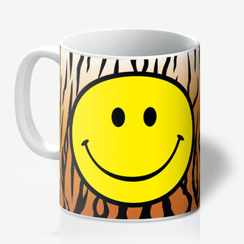 Leopard Print Animal Print Smiley Face Mugs Choice Of Four Colours, 7 of 8