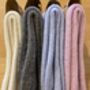 Ladies Cashmere Blend Socks Lilac, thumbnail 2 of 4