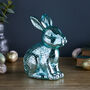 Mottled Glass Illuminated Bunny, thumbnail 3 of 3