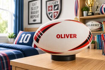 Personalised Rugby Ball, 2 of 12