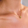 Guiding North Star Gemstone Necklace Silver/Gold Plated, thumbnail 4 of 9
