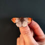 Orange Tip Butterfly Brooch, thumbnail 1 of 4