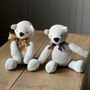 Personalised Hand Knitted Bear, thumbnail 4 of 4