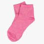 Women's Cotton Glitter Anklet Trainer Socks Pink, thumbnail 3 of 4