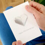 Personalised 10th Tin Anniversary Origami Heart Card, thumbnail 2 of 5