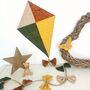 Woodland Boho Whimsical Nurserykite Decor, Hunter Green, Rust Orange, Ochre, thumbnail 1 of 12