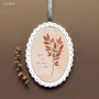 Elegant Scallop Oval Porcelain Hanging Decoration You're Still The One I Love, thumbnail 1 of 3