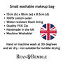 Washable Makeup Bag Colourful Black Poppies, thumbnail 5 of 9