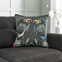 Printed Crane World Large Premium Soft Velvet 50cm X 50cm Cushion Including Cushion Pad 42006202, thumbnail 1 of 3