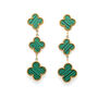 Three Clover Earrings In Rainbow Of Colours, thumbnail 2 of 12