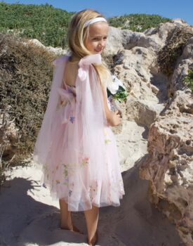 Athena ~ Blush Pink Party Or Flower Girl Dress, 3 of 4