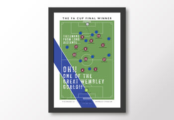 Leicester City Tielemans Fa Cup Final Poster, 8 of 8