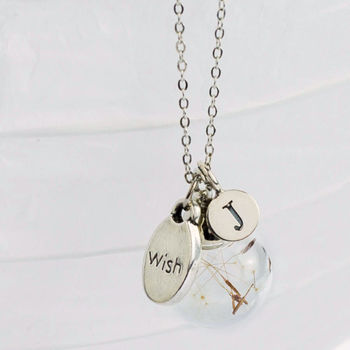 Wish Dandelion Seed Glass Orb Necklace, 2 of 3