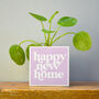 'Happy New Home' Positivity Plant Pot And Houseplant, thumbnail 3 of 7
