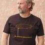 Airship T Shirt In Organic Cotton, thumbnail 9 of 9