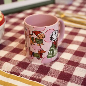 Christmas Dogs Mug – Cute Festive Dog Cup, 5 of 6
