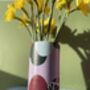 Cow Print Hand Painted Cylinder Vase, thumbnail 5 of 7