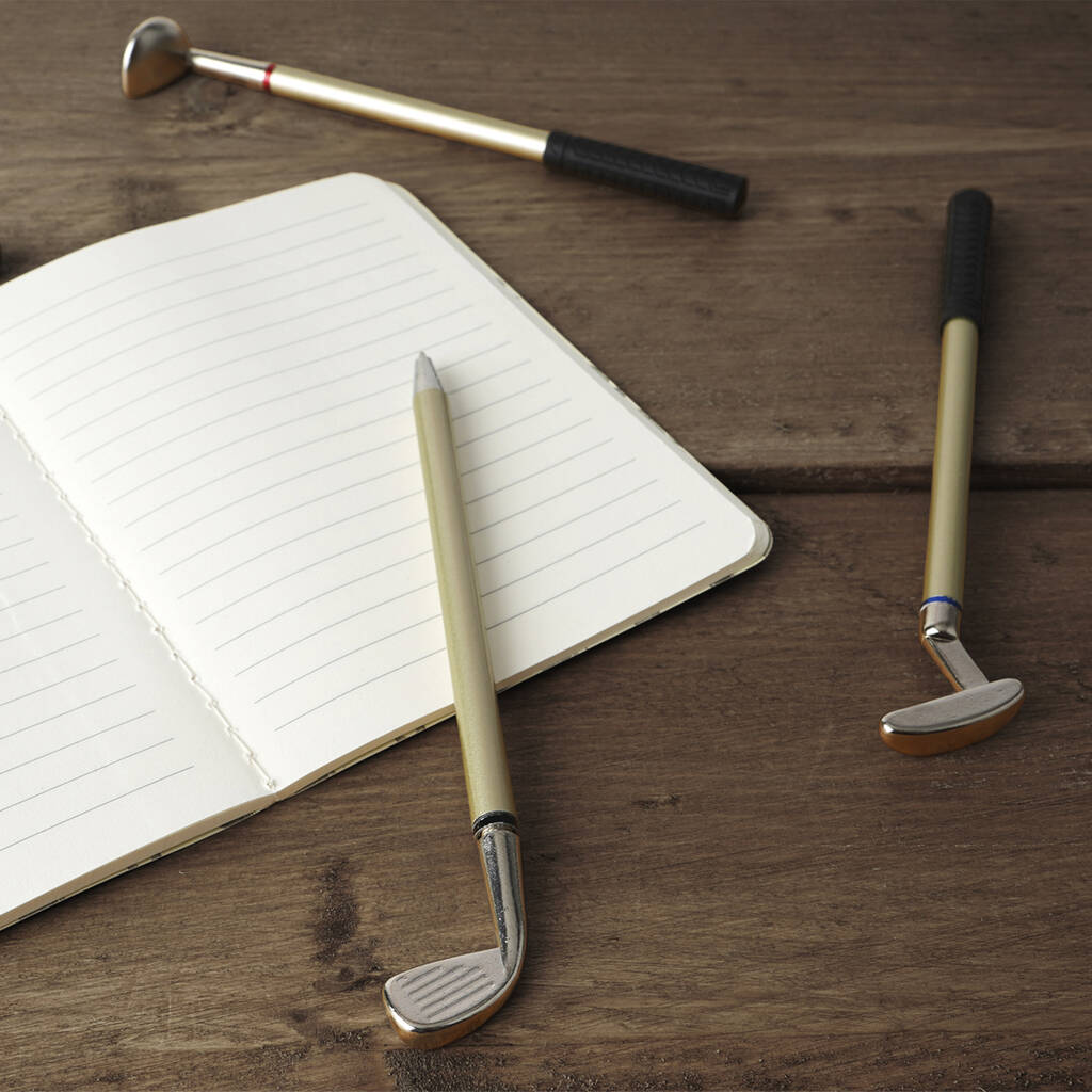 Set Of Three Fairways Golf Club Pens In Gift Box, 1 of 9