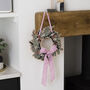 Luxury Wooden Christmas Wreath With Velvet Decoration, thumbnail 6 of 7