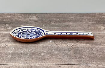 Blue And White Patterned Spoon Rest, 4 of 4