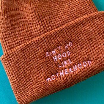 Embroidered Ain't No Hood Like Motherhood Sweatshirt, 7 of 7