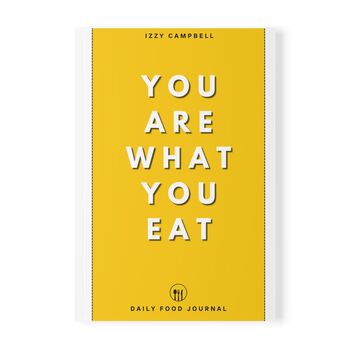 Yellow Personalised Food Journal, 5 of 6