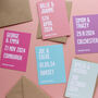 Colourful Modern Save The Date Cards, thumbnail 1 of 10