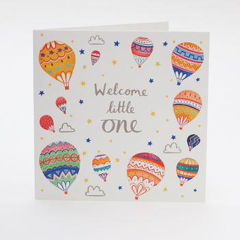 A 'Welcome Little One' New Baby Card, 2 of 4