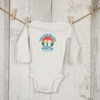 First Father's Day Babygrow, 4 of 11
