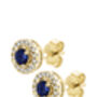 Orla Lab Grown Diamond/Created Gemstone Earrings, thumbnail 3 of 12